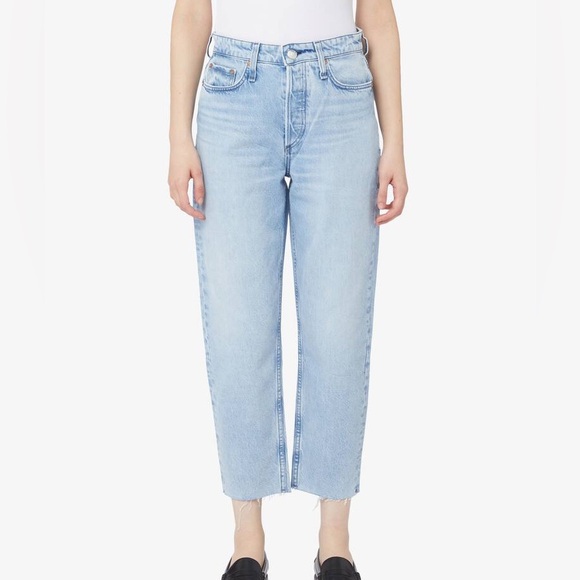 Rag & Bone Blue Alissa High Rise Barrel Jeans - Picture 1 of 5